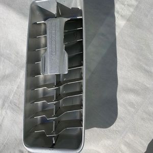Vintage Quickube Metal ice try aluminum cube tray